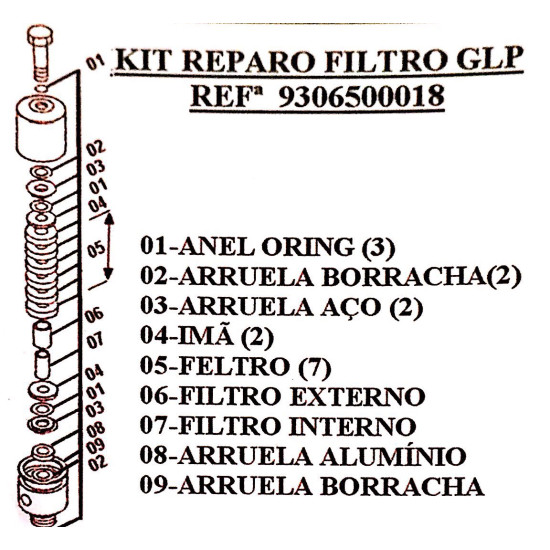 Reparo Filtro Hyundai Genérico