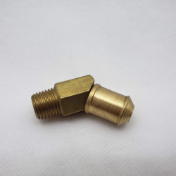 Cotovelo Latão 45º BM 5/8 Liso x Rosca 1/4 NPT