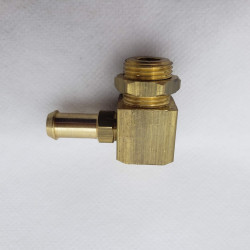 Cotovelo Latão 90º  BM 3/8 Liso x Rosca M16