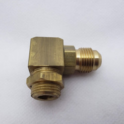 Conexão Latão 90º Giratória x Rosca M16