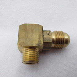 Conexão Latão 90º Giratória x Rosca 1/4